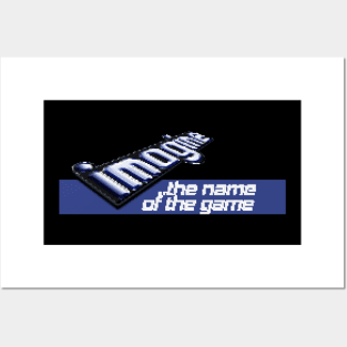 Imagine: The Name of the Game Retro Games Logo Pixellated Posters and Art